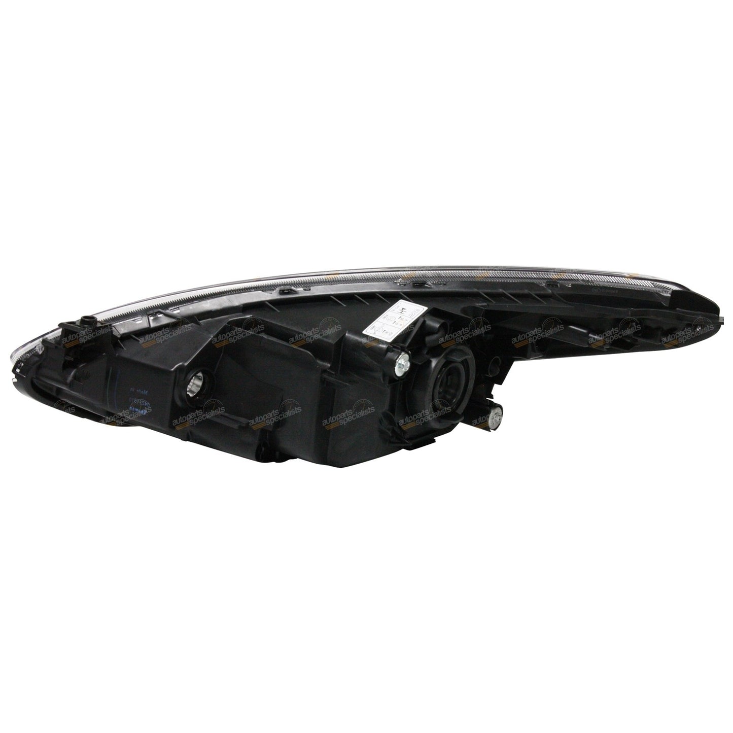RH Black Headlight for Mazda 2 (2007–2014)