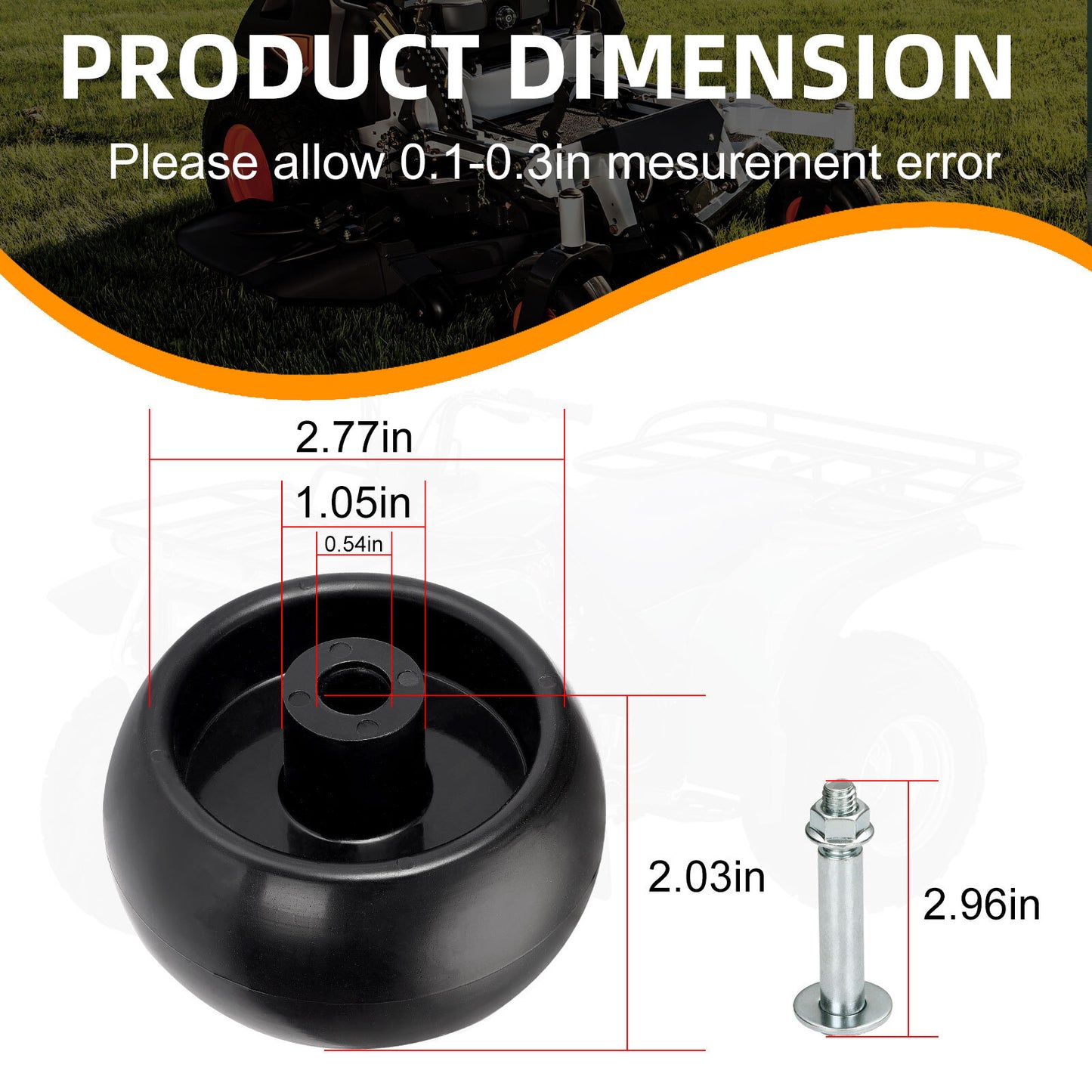 2X Deck Wheels Kit for Ferris Simplicity Snapper Pro (1500)