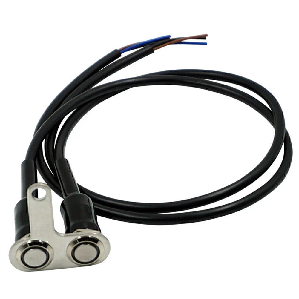 12V Green LED Motorcycle Switch for Handlebar Adjustable Mount Waterproof