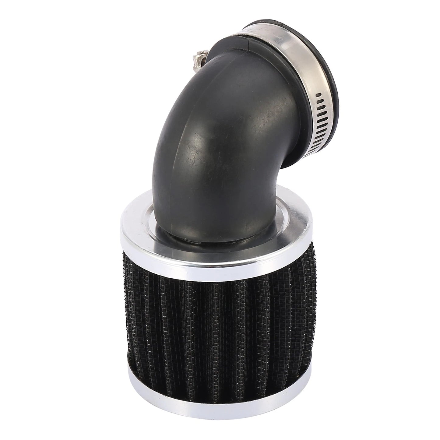 90 Degree Bend Clamp-on Air Intake Filter for Universal Motorcycle (45mm)