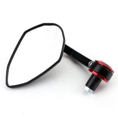 Side Mirrors for Motorcycle/Scooter 22mm Diamond Red