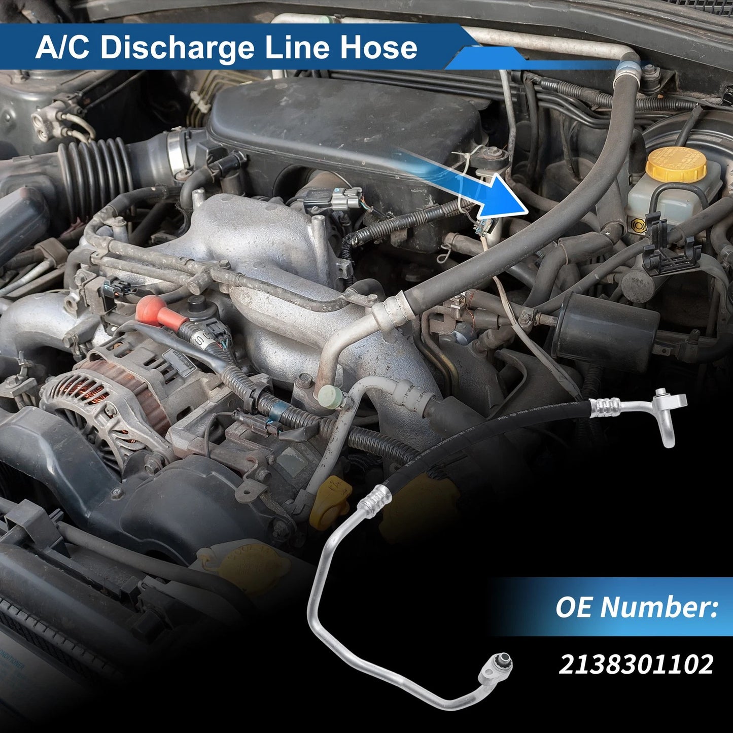 A/C Refrigerant Liquid Hose for Mercedes-Benz E300 (2016–2023) No.2138301102