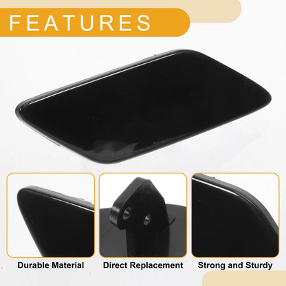 Front Right Washer Nozzle Cover Cap for VW Passat (2011–2018) 1Pcs Black