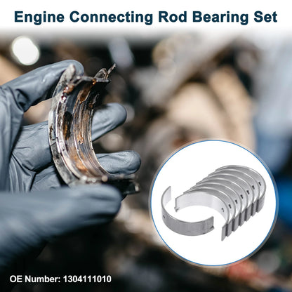 Set of 8 Connecting Rod Bearings for Toyota Tercel (1990–1994) No.1304111010