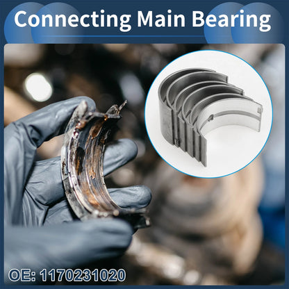 Main Bearing Set No.1170231020 for Toyota Corona (1973–1999) 6 Pcs