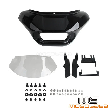 9" Headlight Fairing Windshield for Harley Softail Fat Bob FXFB FXFBS (2018-2019)