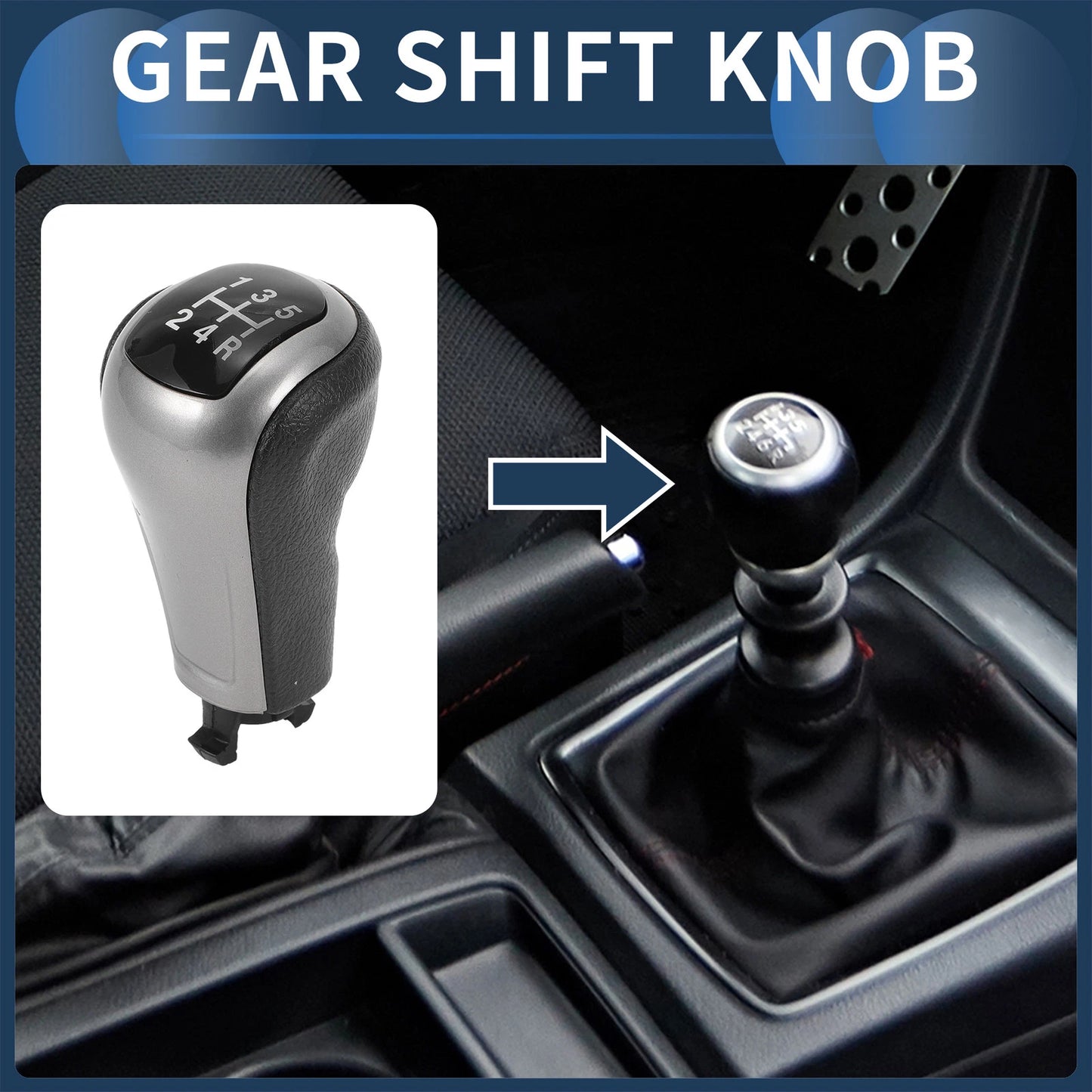 5 Speed Gear Shift Knob No.77299TA0A01ZA for Honda Accord (2008–2012)