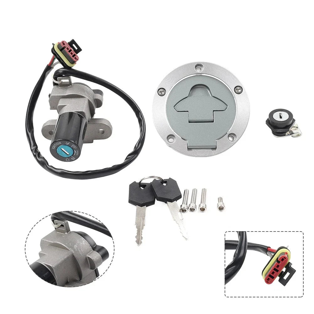 Ignition Switch Gas Cap Seat Lock Set for MV Agusta F4 750 1000 Brutale (2000-2010)