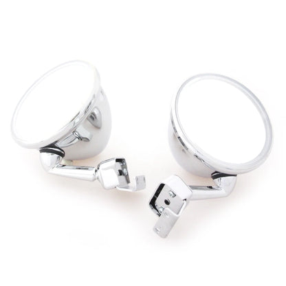 Set of 2 Chrome Door Convex Mirrors