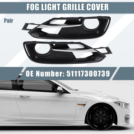1 x Pair Fog Light Grille Cover Trim for BMW F30 (2012-2019)