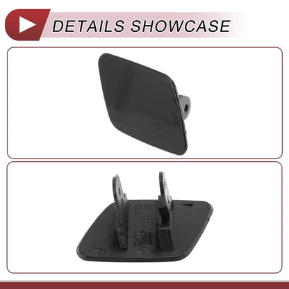Front Right Bumper Trim Nozzle Cover Black for BMW X5 (2007 - 2013)