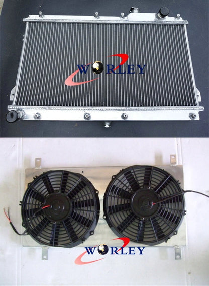 Aluminum Radiator with Shroud and Fans for Mazda Miata MX5 (1990–1997)