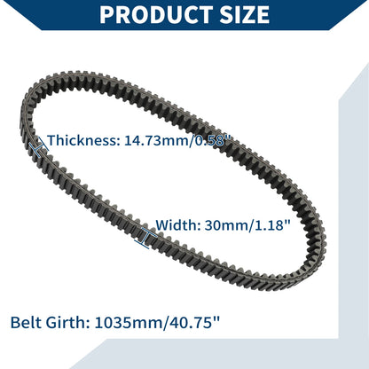 Drive Belt for Polaris Ranger 500, RZR 800, Sportsman 450, 500, 570, 700 (2000–2023)