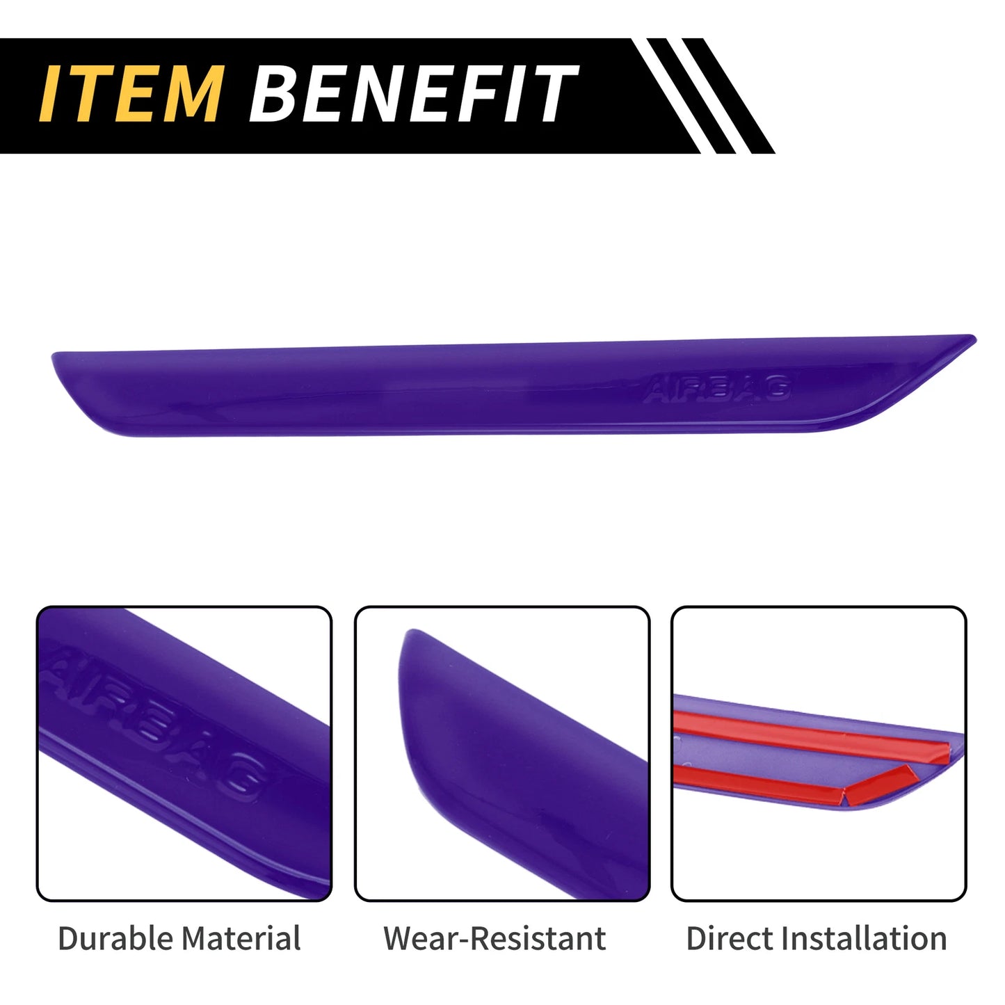 Passenger Side Interior Seat Handle Trim for Jeep Wrangler JL JLU (2018–2024) - Purple