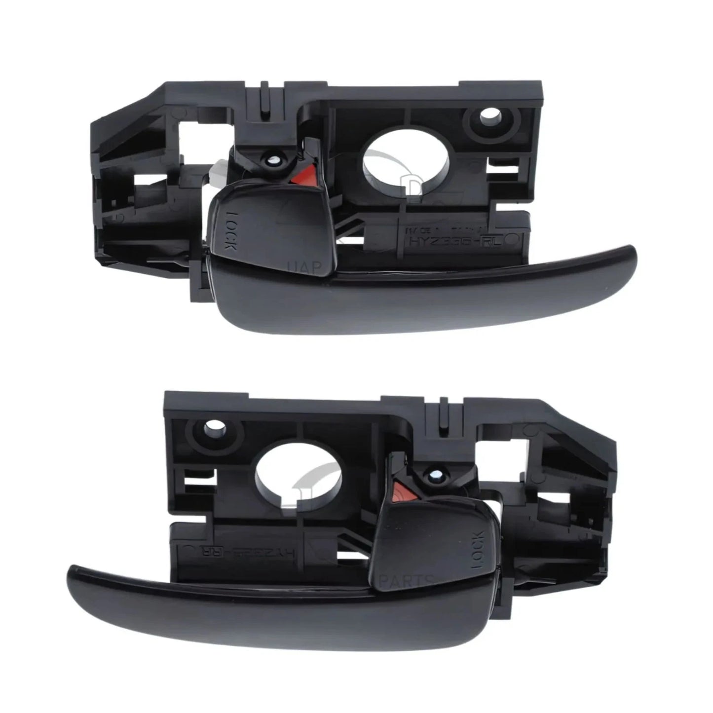 Set of 2 Inner Door Handles for Hyundai Elantra (2001–2006) Black