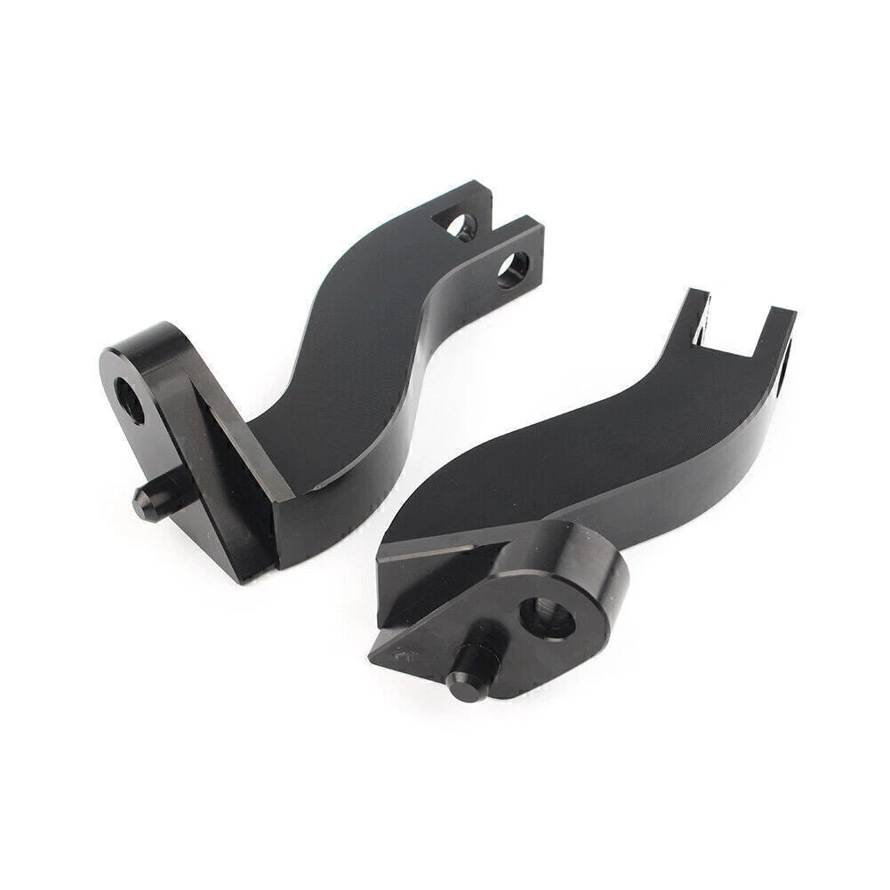 Passenger Rear Foot Peg Mount Kit for Harley Davidson Touring FLHT (1993–2016) Black
