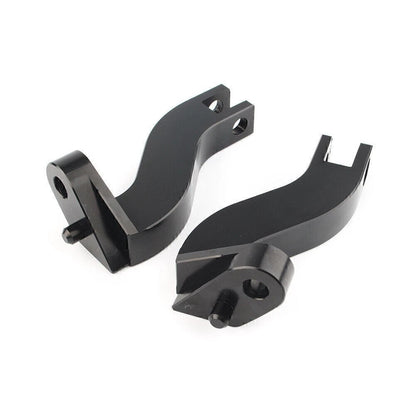 Passenger Rear Foot Peg Mount Kit for Harley Davidson Touring FLHT (1993–2016) Black