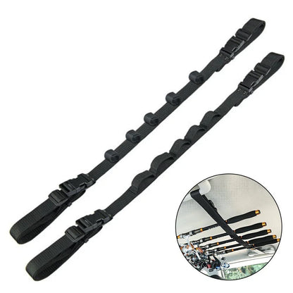 2 x Fishing Rod Holder Belt Strap