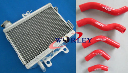 Aluminum Radiator with Blue Hose for Honda CR125 (1998–1999)