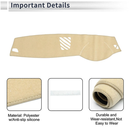 Dash Cover Mat for BMW 5 Series F10/F11 Beige Sun Protector Pad