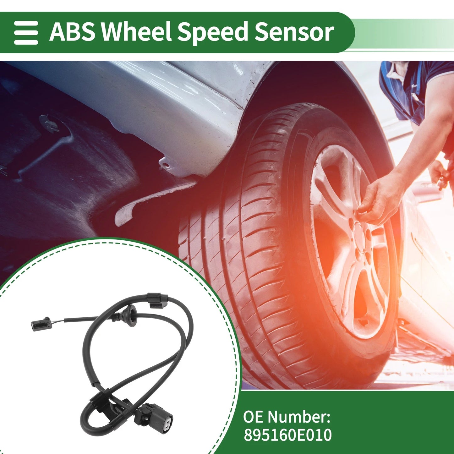 ABS Wheel Speed Sensor No. 895160E010 for Lexus RX350 (2004–2006) Rear Right