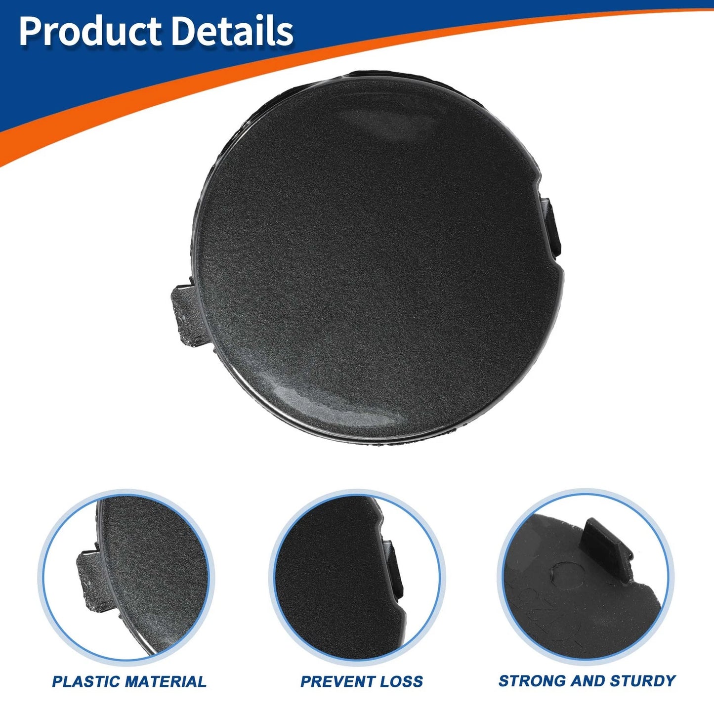 Tow Hook Cover for Mazda CX-3 (2016–2021) No.D10J50A11A Machine Gray