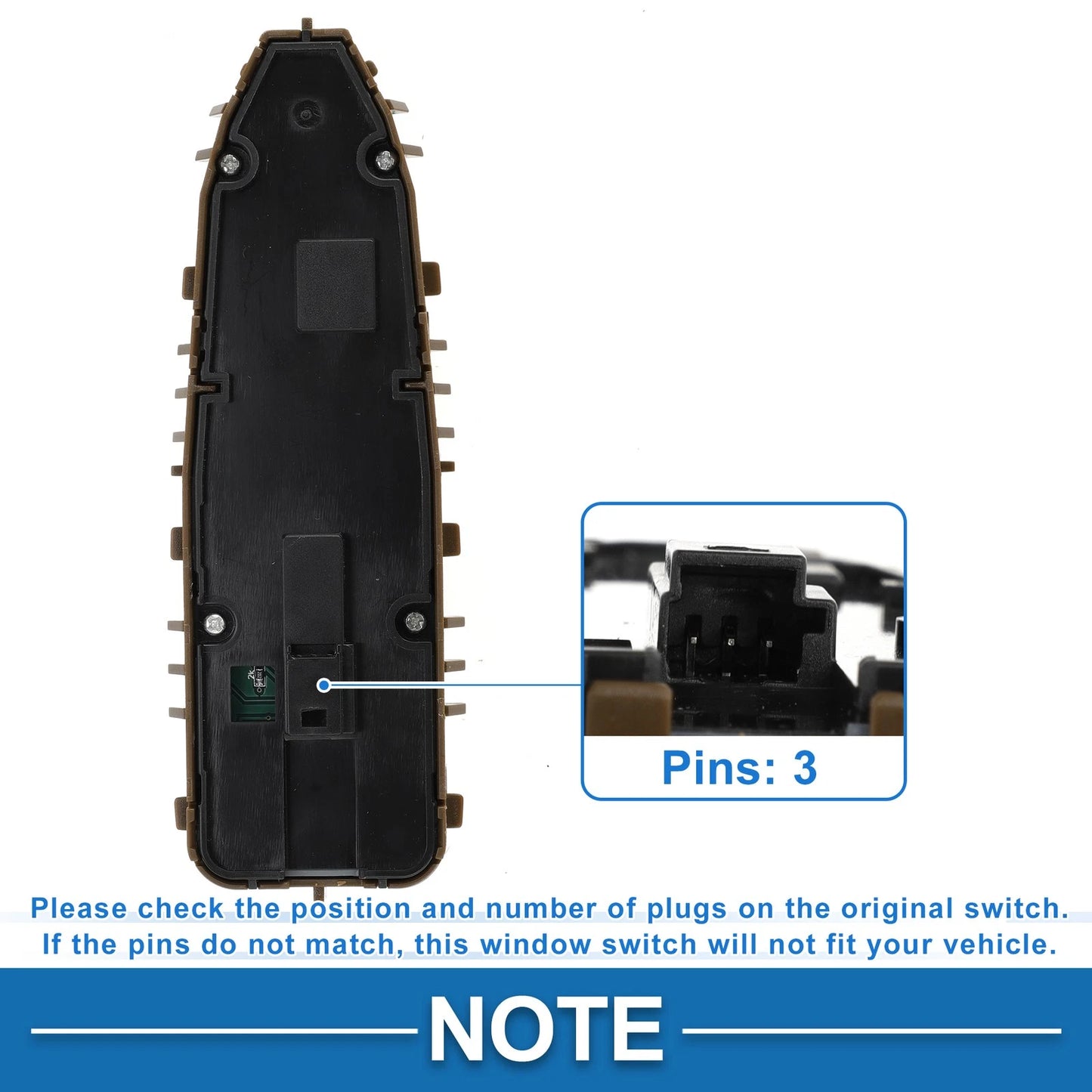 Front Driver Side Power Window Switch for Mercedes-Benz E-Class (2009–2016) No. 2139055103