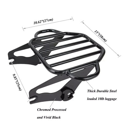 Detachable  Up Luggage Rack for Harley Touring Street Glide Road Glide (09-23)