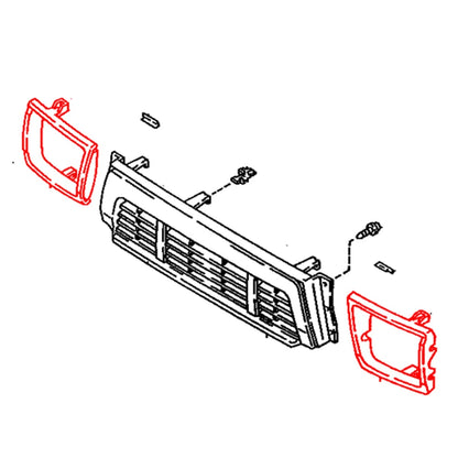 Head Lamp Door Set for Toyota Hilux Pickup 4WD (1988–1997)