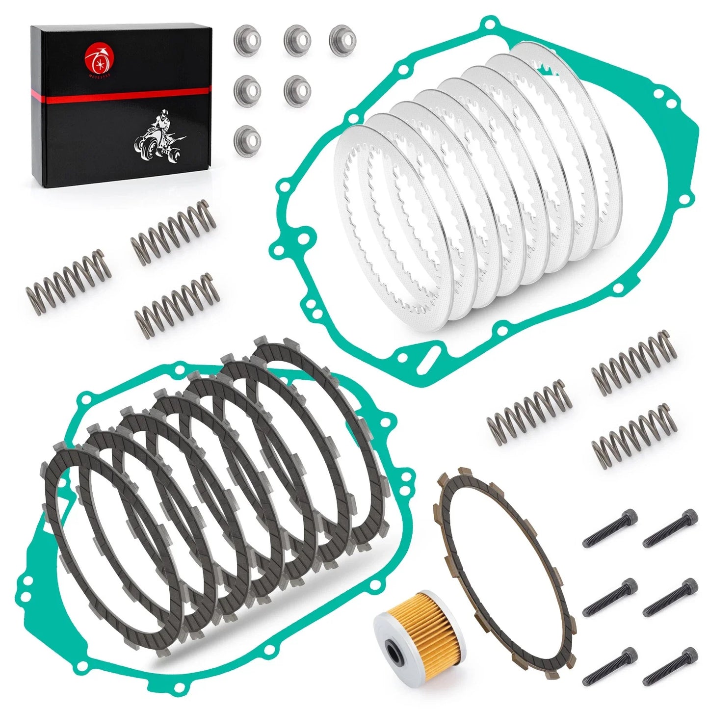 Clutch Plates Kit Gaskets Springs for Polaris Outlaw Predator (2003–2007)