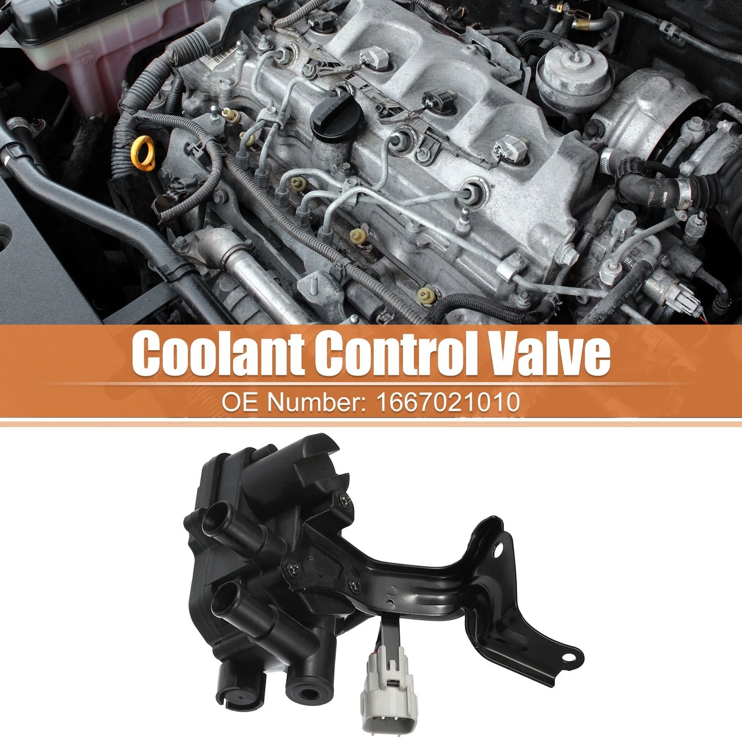 Coolant Flow Control Valve 1667021010 for Toyota Prius (2004–2009)
