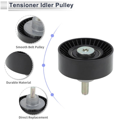 Drive Belt Idler Pulley for BMW Series 3 (1998–2005) No. 11281435594 Black