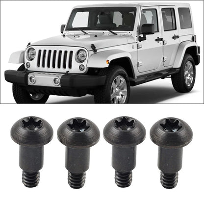 4 x Torx Soft Top Bow Roll Bar Bracket Mounting Screws for Jeep Wrangler (97-17)