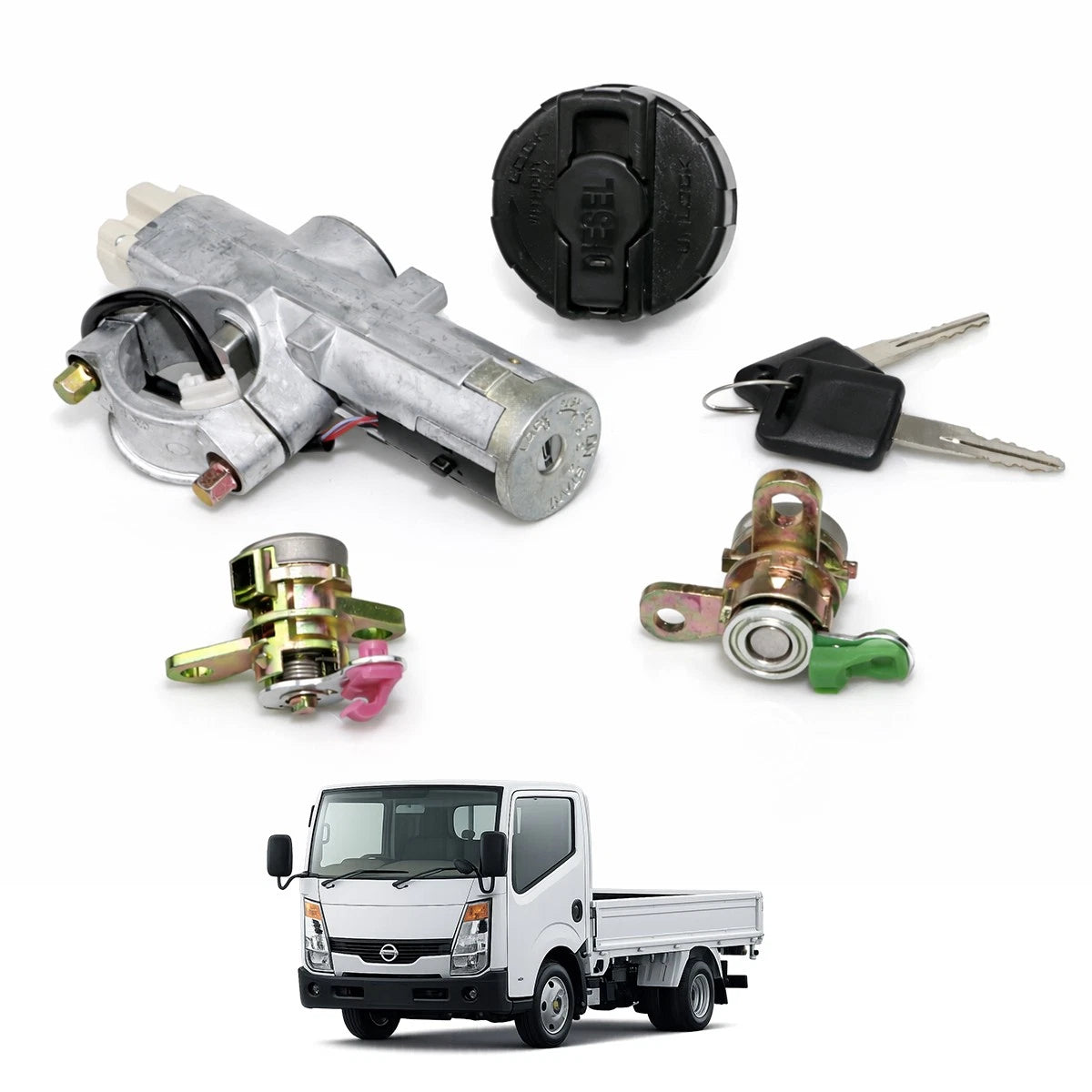 Ignition Switch and Fuel Tank Cap Lock for Nissan Cabstar F24 (2007–2014)