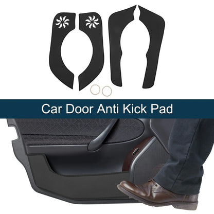 Car Door Anti Kick Pad Sticker Protector for Honda CRV (2012-2016) Black 1 Set