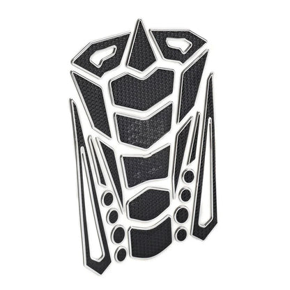 Silver Motorcycle Oil Fuel Tank Pad Cover Guard Protector Decal Sticker
