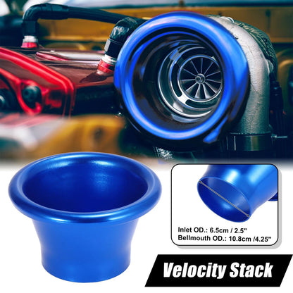 2.5" Inlet Bellmouth Velocity Stack Adapter for Turbo Vehicles