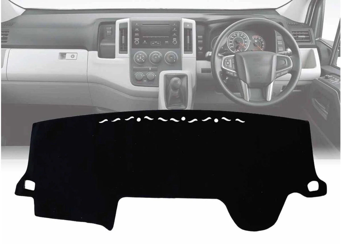 DASH MAT for Toyota Hiace VAN GDH300R LWB Sports 2019-2023 in BLACK Non-Slip