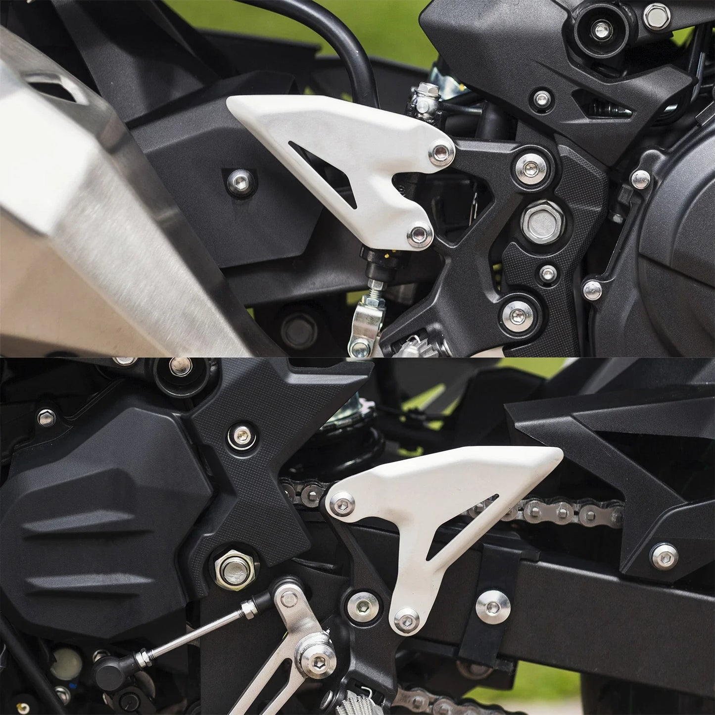 Foot Peg Heel Plate Bracket for Kawasaki Ninja 400 (2018-2024)