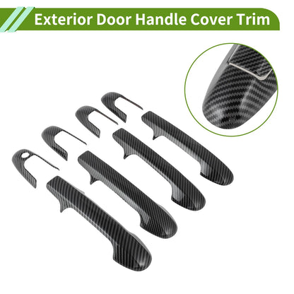 Exterior Handle Cover Trim for Honda Accord (2003–2007) Carbon Fiber Black