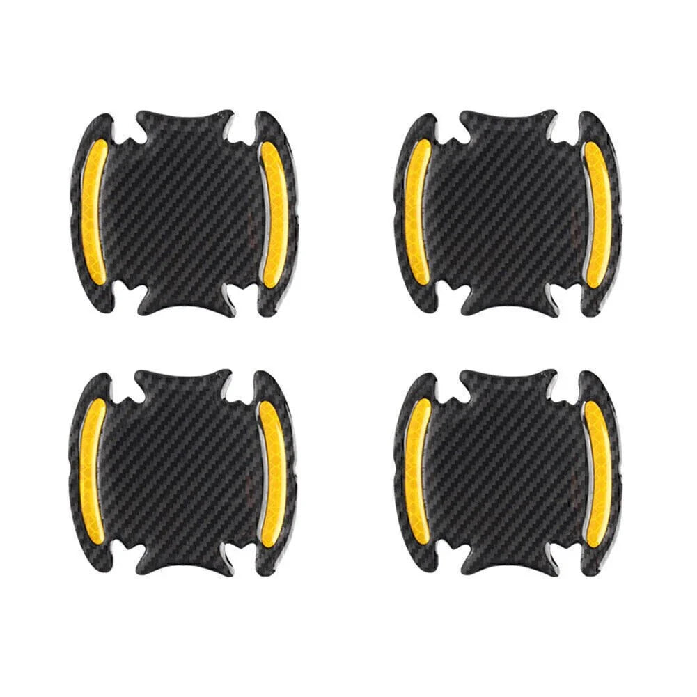 Carbon Fiber Gold Door Handle Reflective Sticker Scratch Cover Protection