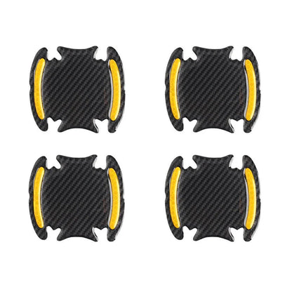 Carbon Fiber Gold Door Handle Reflective Sticker Scratch Cover Protection