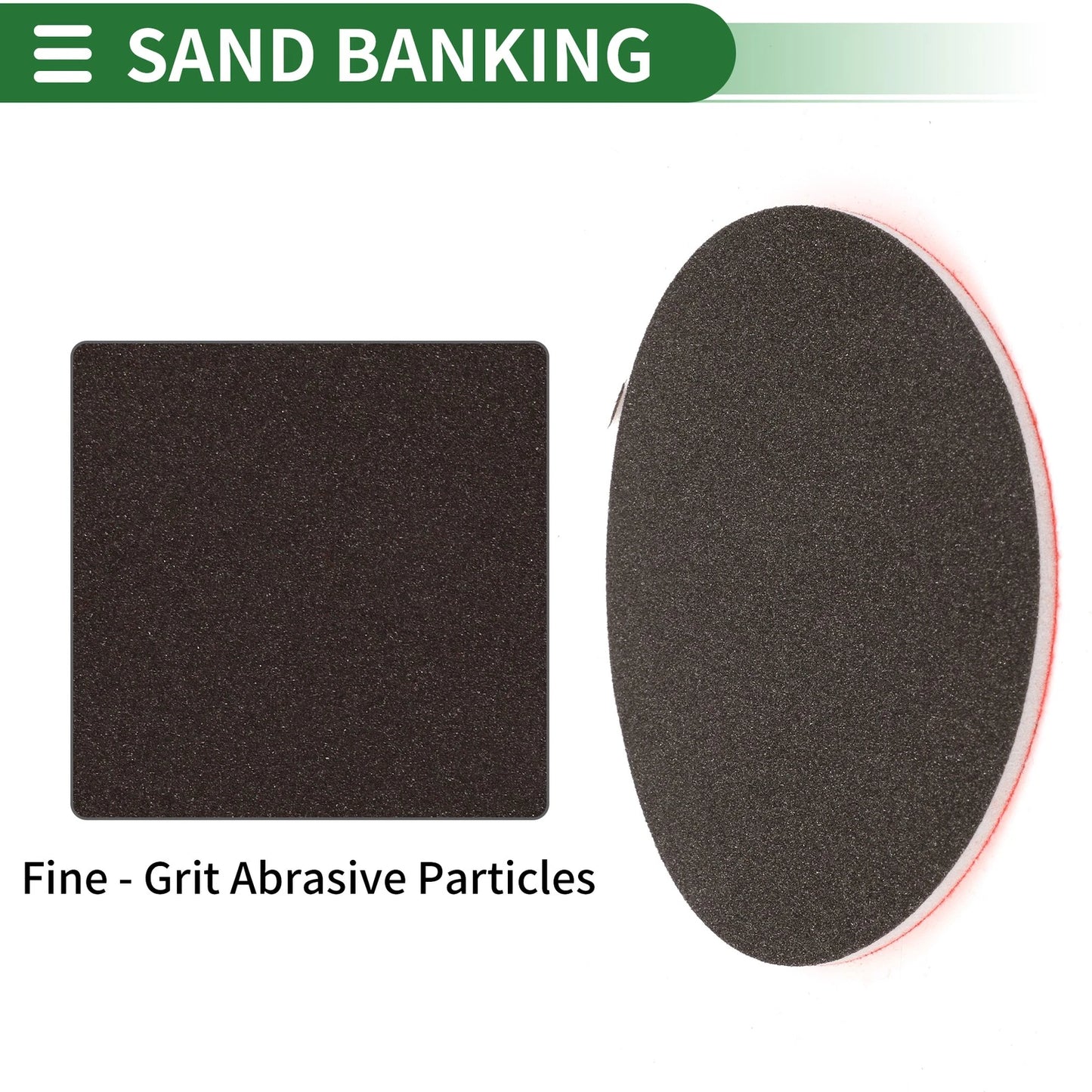 Set of 12 P120 Sanding Sponge Pads 5.91"x5.91" Washable and Reusable