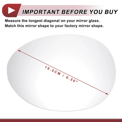 Heated Left Driver Side Mirror Glass Replace for BMW Mini Cooper (2014-2020)