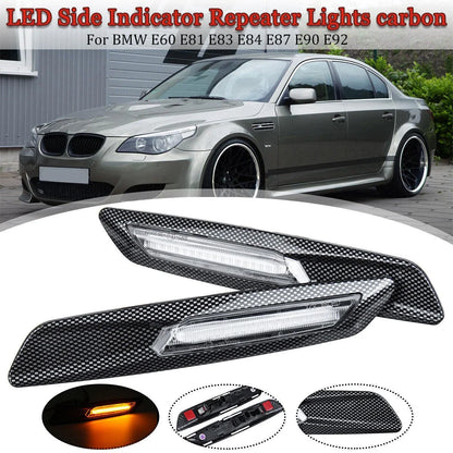 Front Side Marker Lights /  / Amber LED for BMW 128i 328i 335i 525i 530i