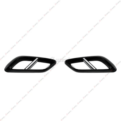 Gloss Black Rear Exhaust Tip Cover for Mercedes E-Class AMG-Line Sedan