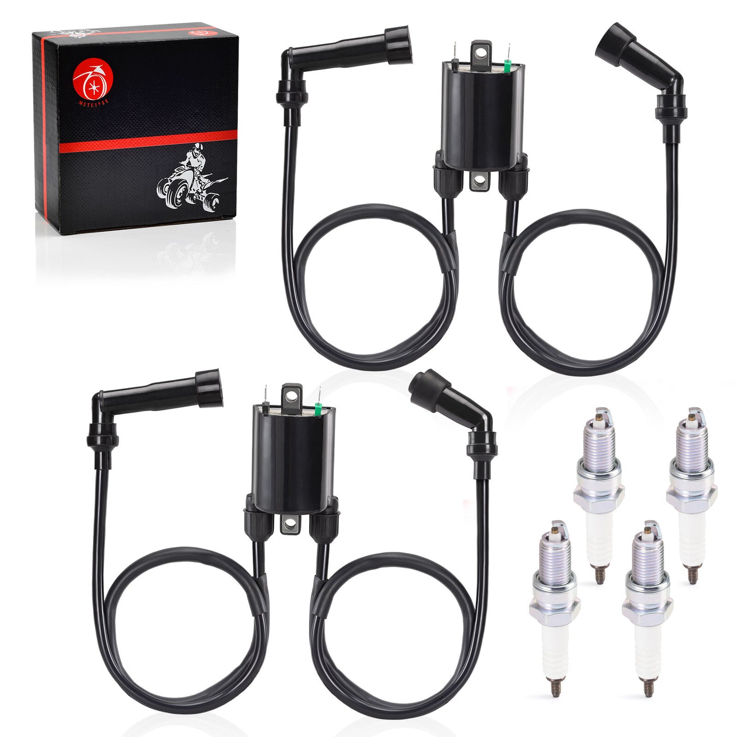 Ignition Coil and Spark Plug for Kawasaki VN1600 Vulcan 1600 (2003–2007)