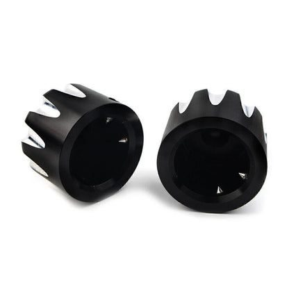 CNC Cut Front Axle Cap Nut Cover for Harley Electra Glide & Sportster (All)