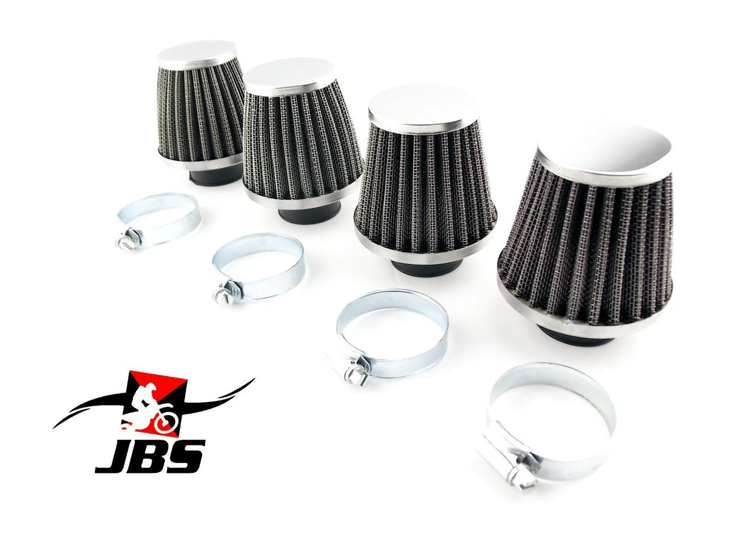 32mm Hi Flow Chrome Pod Air Filters for Universal (No Year Specified)