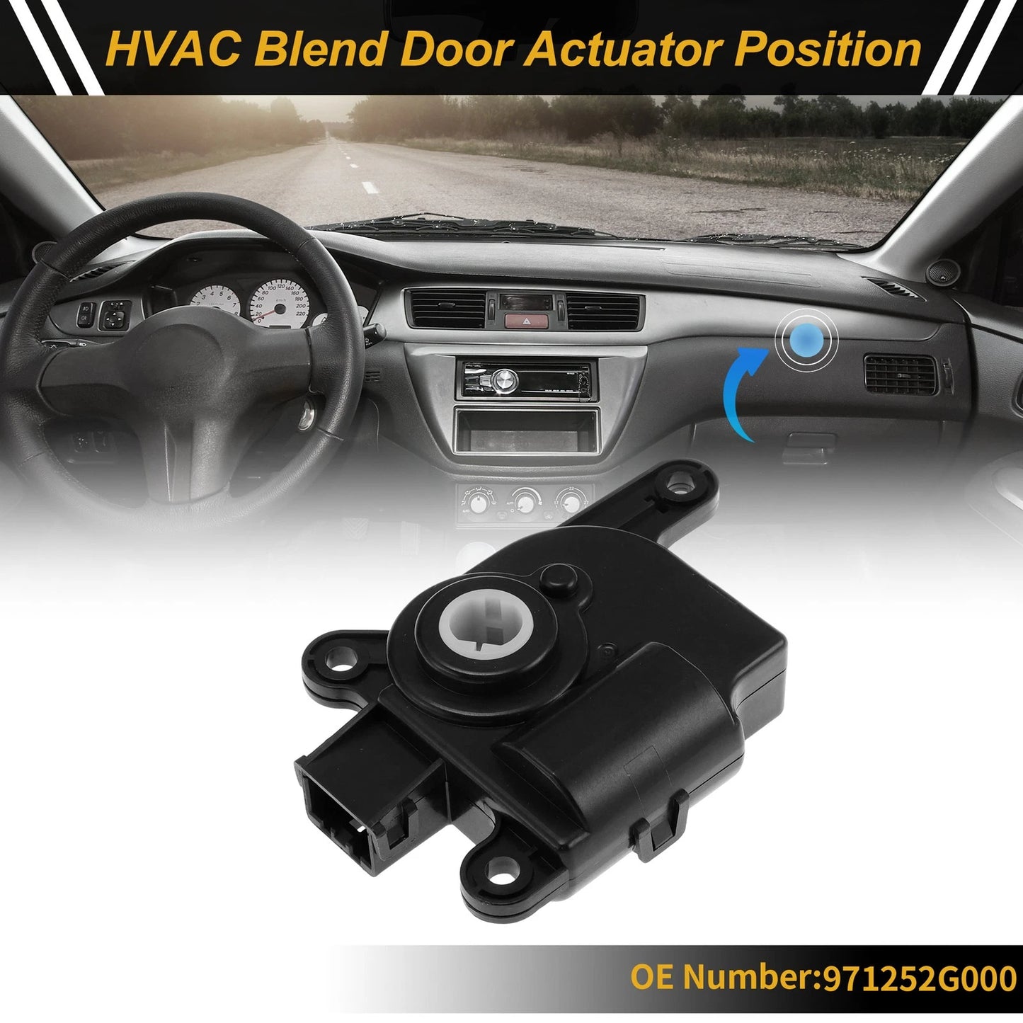 HVAC Heater Blend Door Actuator for Kia Magentis (2006–2010) No. 971252G000
